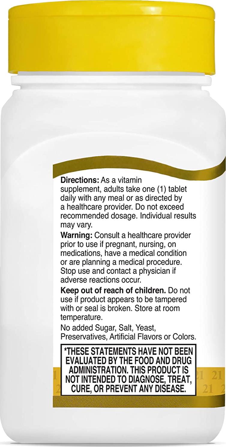 21st Century Niacinamide 500 mg Prolonged Release Tablets, 110 Count