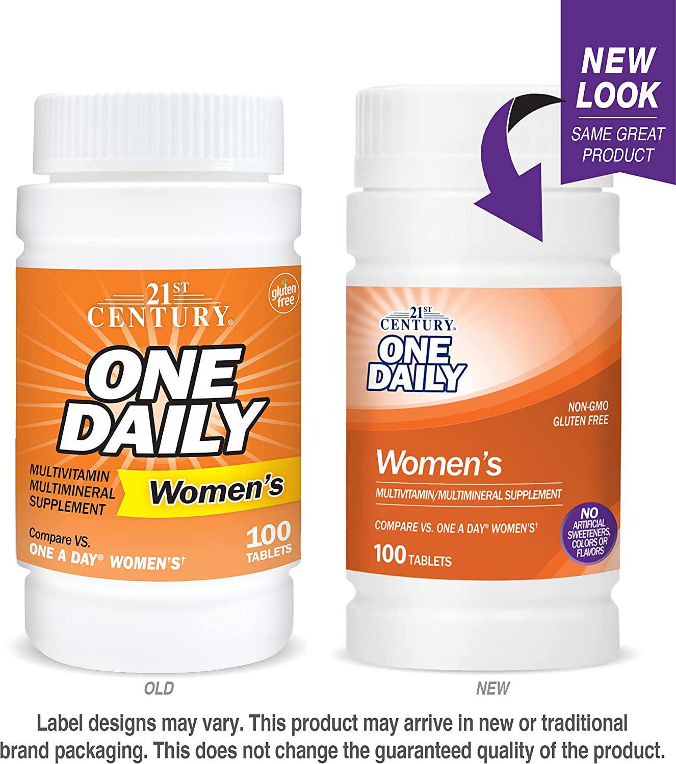 21st Century One Daily Women's Tablets, 100 Count