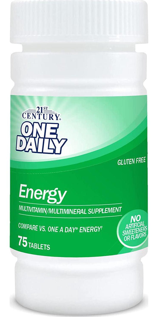21st Century One Daily Energy Tablets, 75 Count