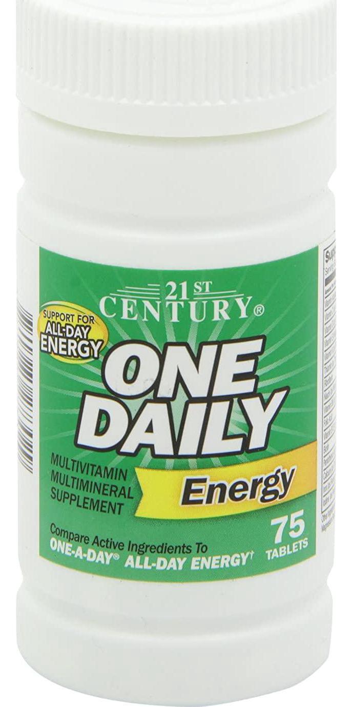 21st Century One Daily Energy Tablets, 75 Count