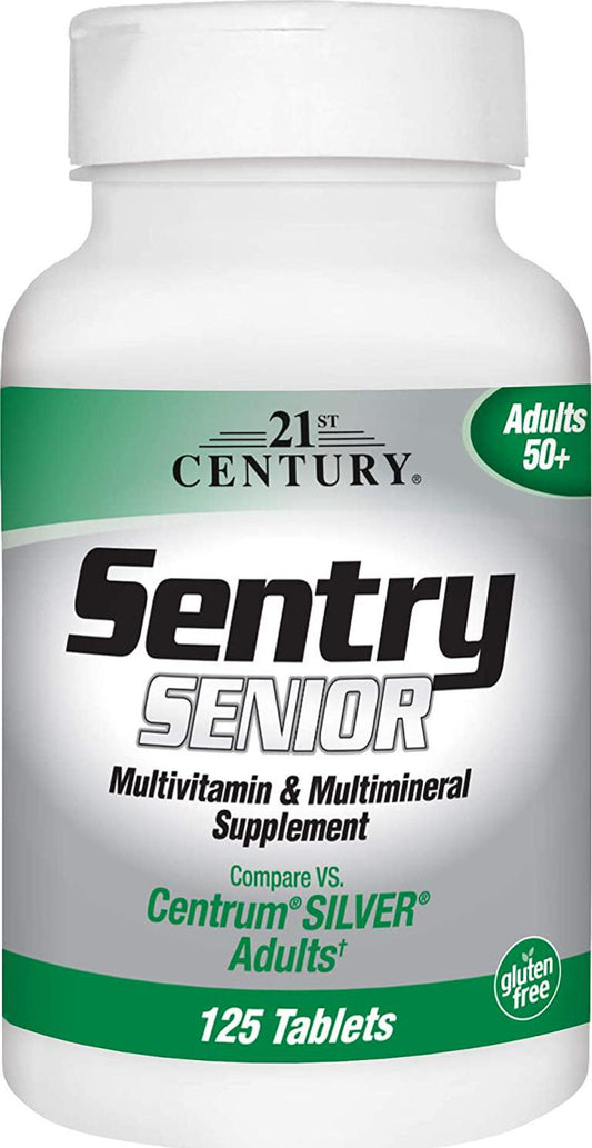 21st Century Sentry Senior Tablets, 125 Count