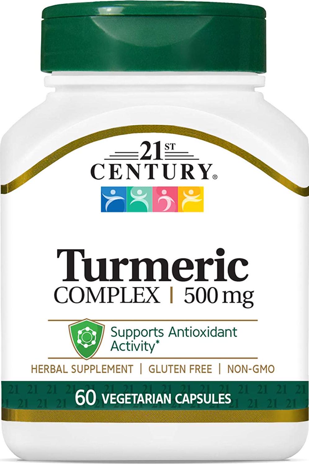 21st Century Turmeric Complex Vegetarian Capsules, 60 Count