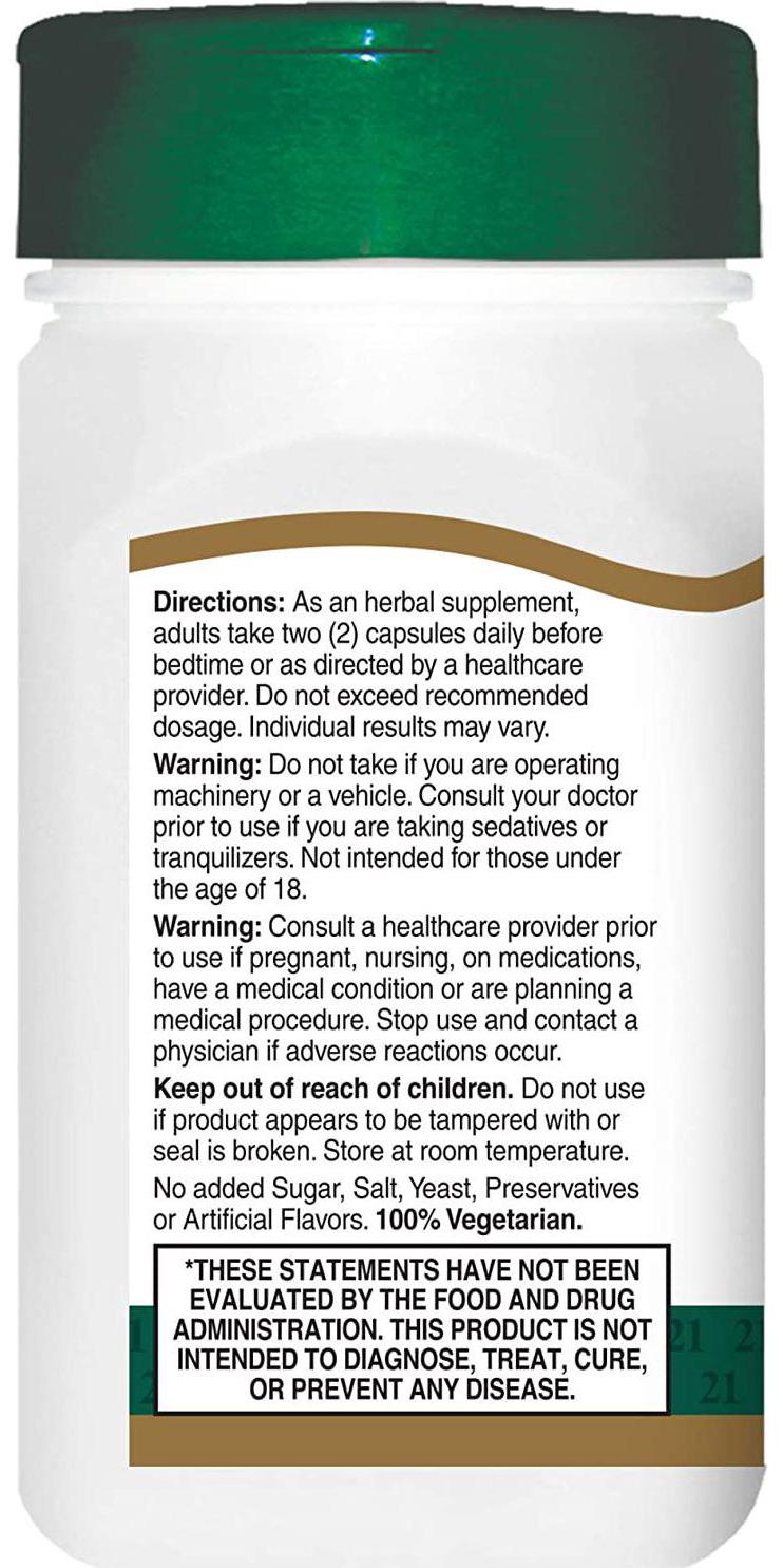 21st Century Valerian Extract Veg Capsules, 60 Count