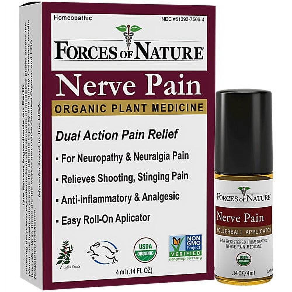 Forces of Nature Nerve Pain Management Rollerball Activator Topical Medicine - 1 Each - 4 Ml
