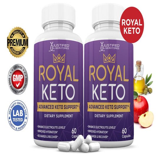 (2 Pack) Royal Keto ACV Pills 1275Mg Dietary Supplement 120 Capsules - Nutricity.com.au