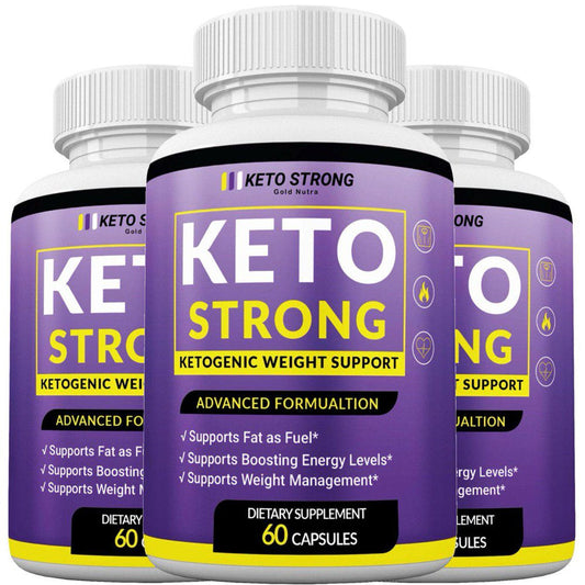 (3 Pack) Keto Strong Pills New and Improved 2023 Formula, Made in USA, 180 Count - Nutricity.com.au