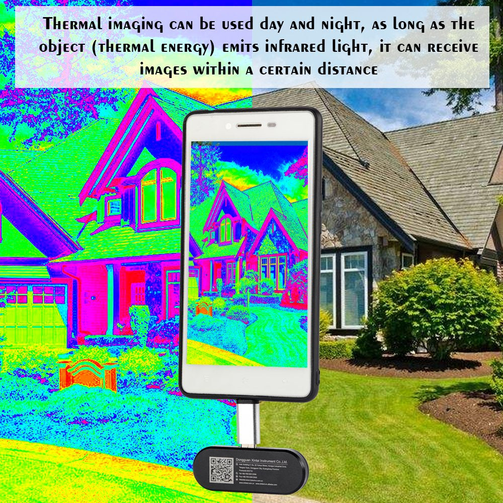 Apexeon Thermal Imager for Android Phones, External Infrared Camera, Multifunctional Tool with Center Point Temperature Display