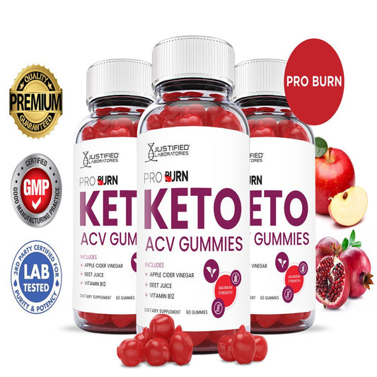 (3 Pack) Pro Burn Keto ACV Gummies 1000MG Dietary Supplement 180 Gummys - Nutricity.com.au