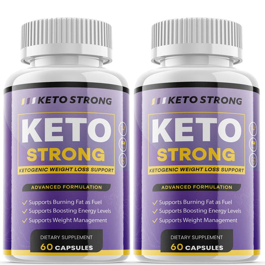 (2 Pack) Keto Strong - Keto Pills for Weight Loss - Energy Boosting Dietary Supplements for Weight Management and Metabolism - Advanced Ketogenic Ketones - 120 Capsules - Nutricity.com.au