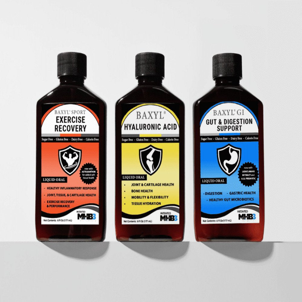 Baxyl GI - Gut Health & Digestive Support Liquid with Prebiotic - 36 Day Supply