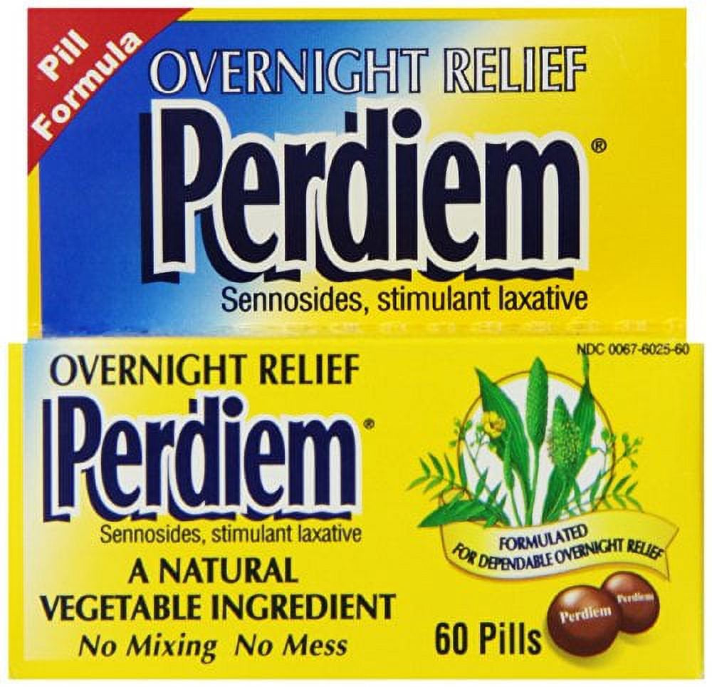 3 Pack - Perdiem Pills Overnight Relief 60 Each