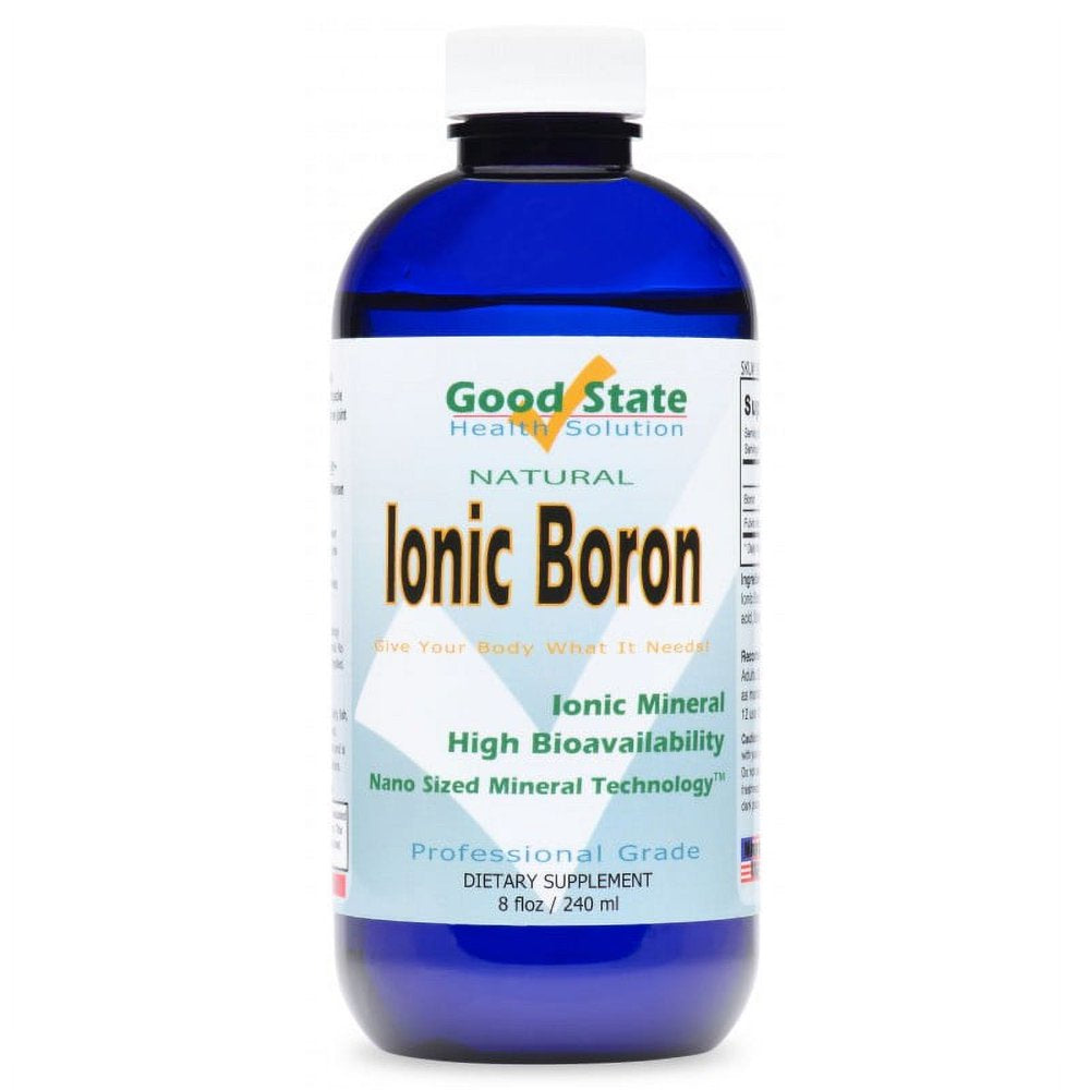 Good State Liquid Ionic Minerals - Boron - (96 Days at 5Mg, plus 2Mg Fulvic Acid) (8 Fl Oz)