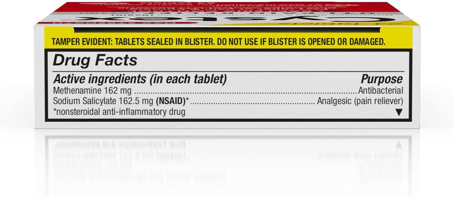 Cystex UTI Pain Relief, Maximum Strength Urinary Tract Infection Treatment, Relieves Pain & Urgency of Urinating, 48 Ct