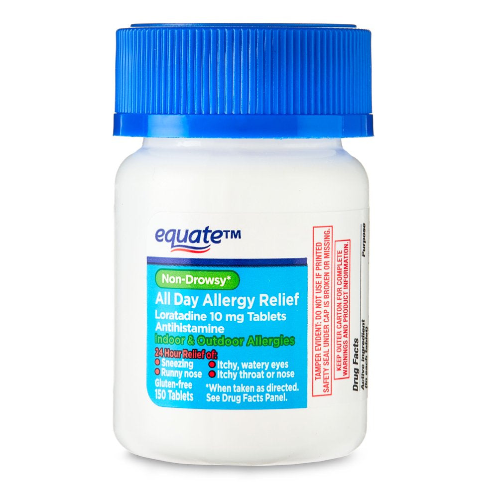 Equate Allergy Relief Loratadine Tablets 10 Mg, Antihistamine, 300 Count