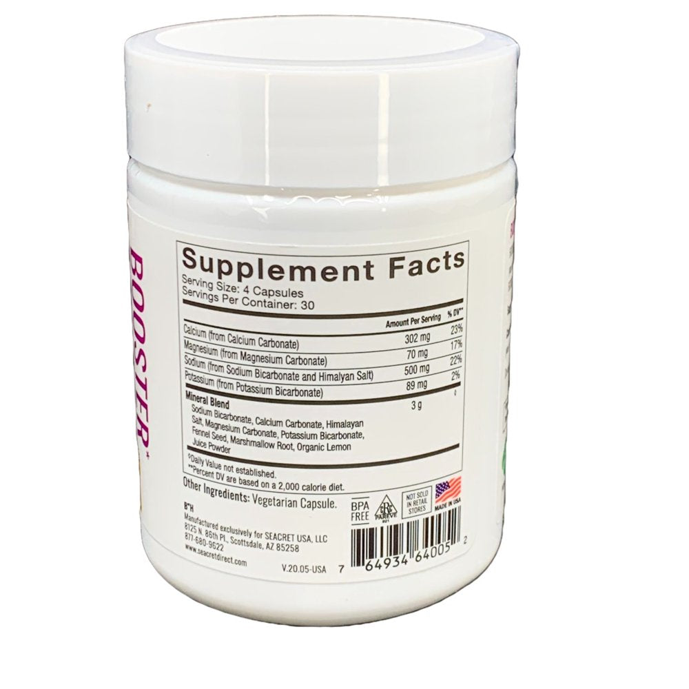 Seacret Alkaline Booster Dietary Supplement Sevenpoint2 120 Capsules 7.2 Ph Life