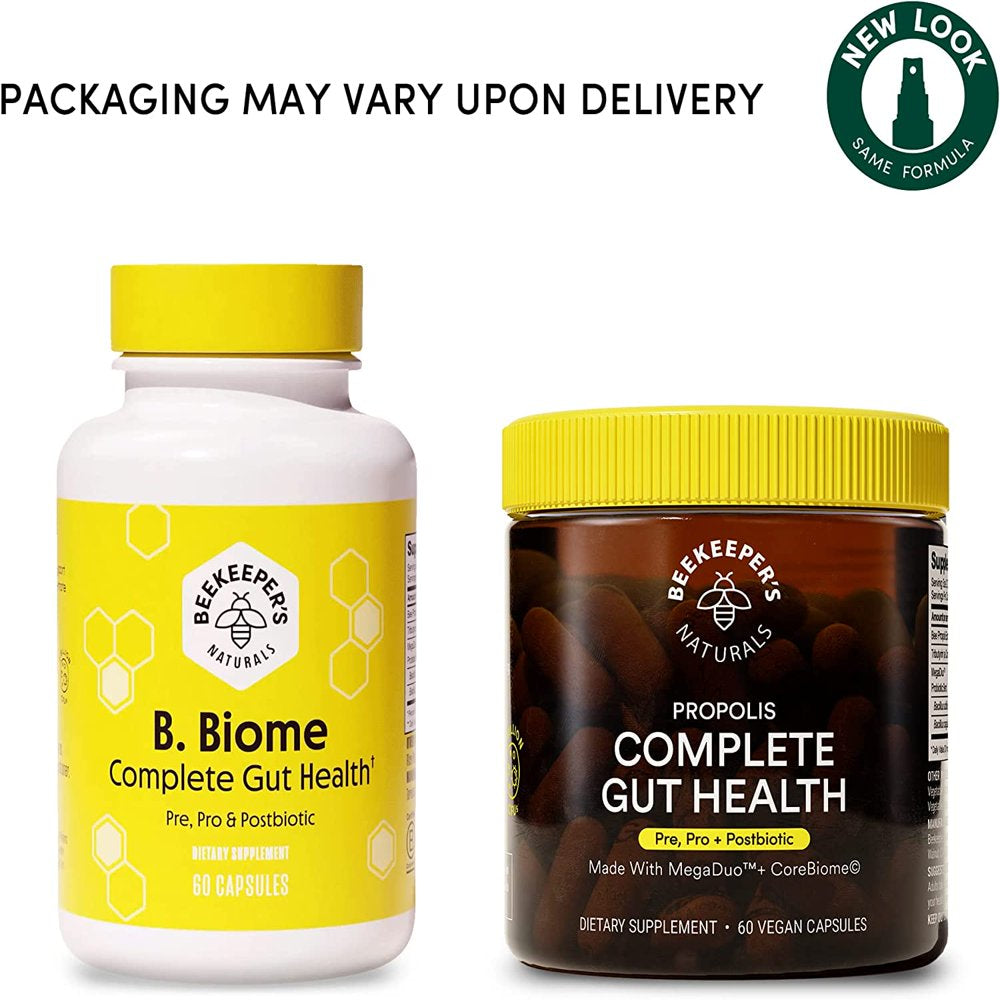 Beekeeper'S Naturals B.Biome, Complete Gut & Digestive Health Supplement, 60 Ct