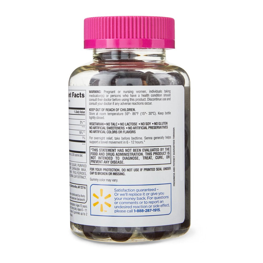 Equate Laxative Gummies Dietary Supplement for Occasional Constipation, Mixed Berry, 60 Count