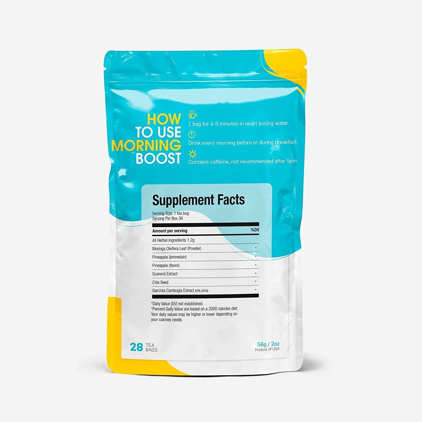 28 Day Tea-Tox, All-Natural Cleanse, Weight Loss Tea/Boost Energy Levels and Constipation Relief, Content 28 Tea Bags, 2.3 Oz, Made in USA