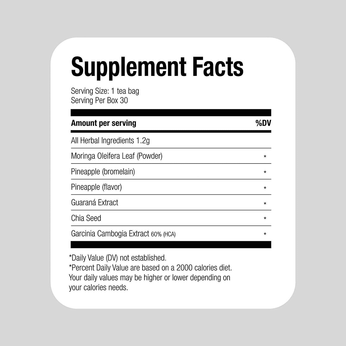 28 Day Tea-Tox, All-Natural Cleanse, Weight Loss Tea/Boost Energy Levels and Constipation Relief, Content 28 Tea Bags, 2.3 Oz, Made in USA