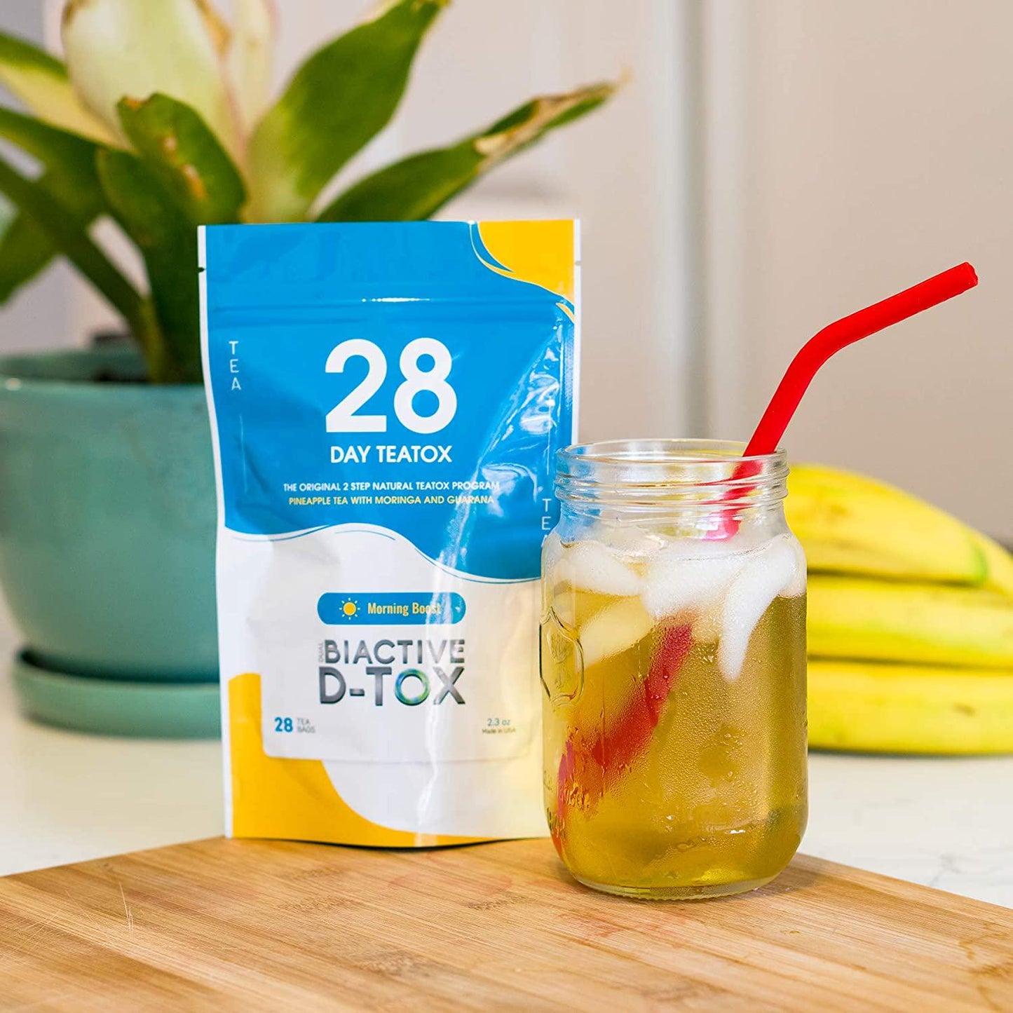 28 Day Tea-Tox, All-Natural Cleanse, Weight Loss Tea/Boost Energy Levels and Constipation Relief, Content 28 Tea Bags, 2.3 Oz, Made in USA