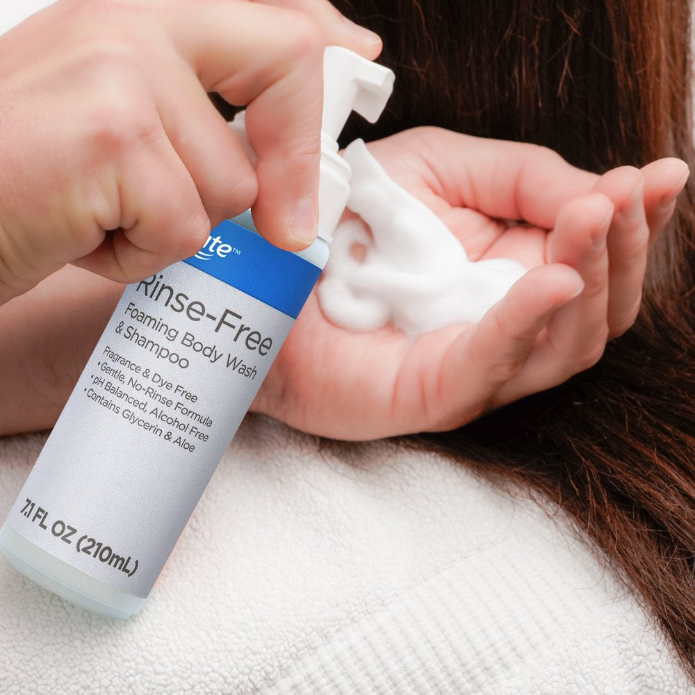 Equate Rinse-Free Foaming Body Wash & Shampoo, No Rinse Formula, 7.1 Fl Oz