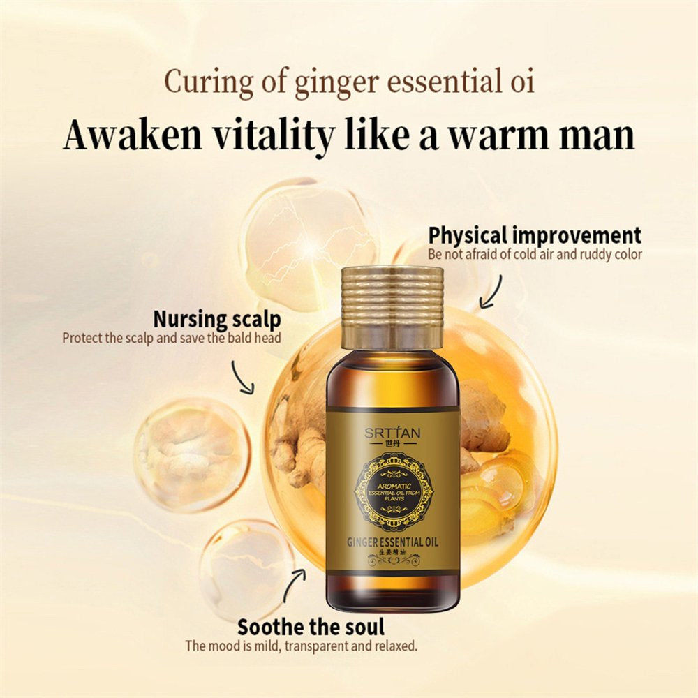 Dealovy Slimming Ginger Oil Belly Ginger Oil Ginger Oil Belly Button Slimming Stomach Massage Oil -Cellulite Massage Oil Ginger Massage Oil 10Ml