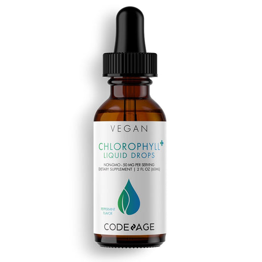 Codeage Codeage Chlorophyll Liquid Drops, Vegan Chlorophyllin Supplement, Organic Peppermint Oil, 60 Ml