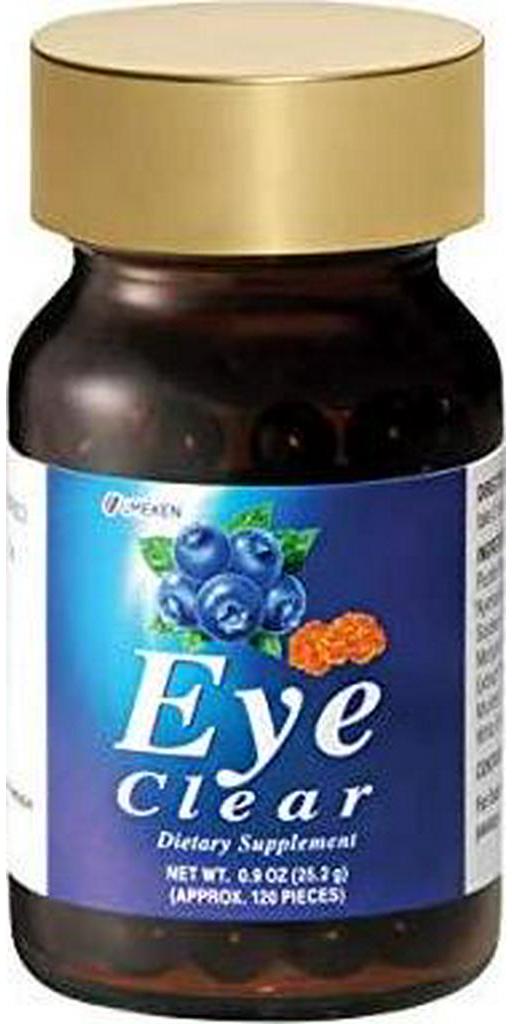 2X UMEKEN Eye Clear Japanese Dietary Supplement Tablets with Blueberry Plus Lutein (Marigold). Vitamin A, C, and E. (120 Tablets X 2 Bottles = 240 Tablets)