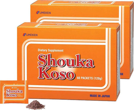 2X Umeken Shouka Koso - Digestive Enzymes from Fermented Vegetables and Grains. Made in Japan. 120 Packets.