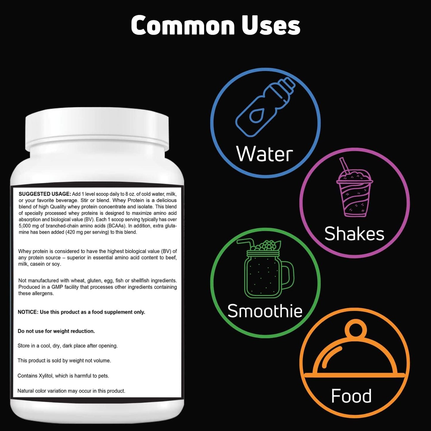 2 Lbs Halal Whey Protein Powder Creamy Chocolate. 24g Protein, 5g BCAAs and 420mg Glutamine. for Building Lean Muscles and Recovery. Sugar-Free, Keto-Friendly, Gluten-Free, Non-GMO. SHIFAA NUTRITION