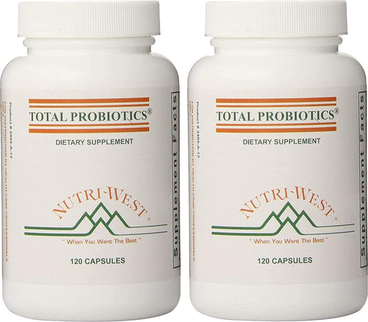 (2) - Nutri-West - TOTAL PROBIOTICS - 120 (2 Pack) - Nutricity.com.au