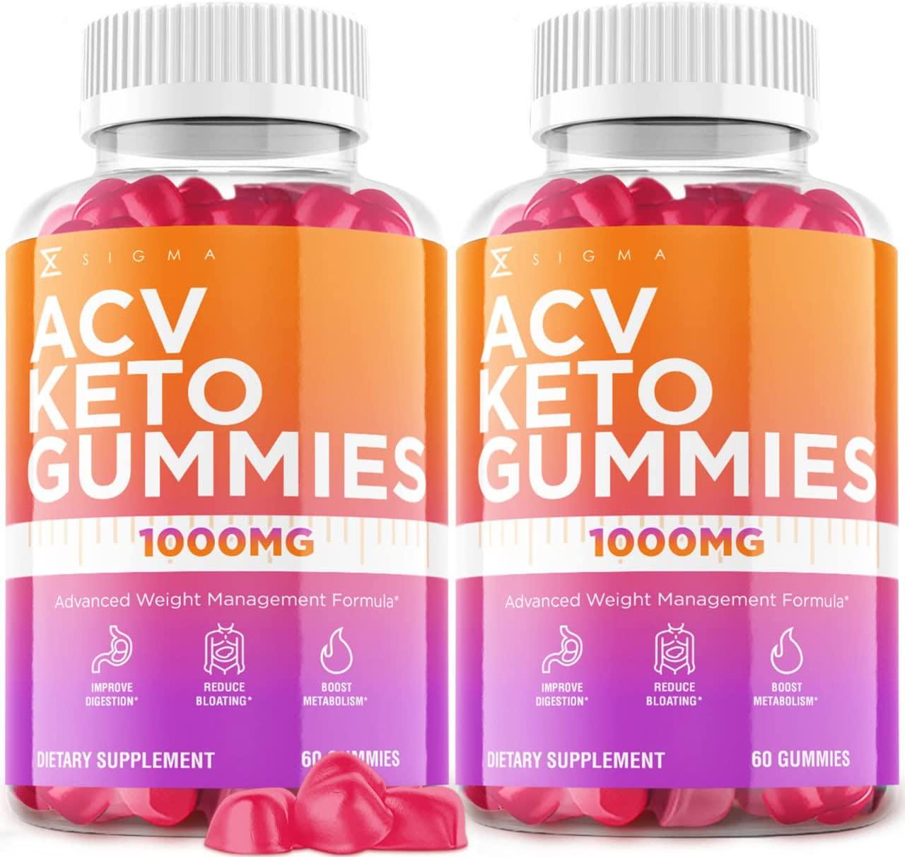 (2 Pack) ACV Keto Gummies, ACV Gummies, ACV Ketos Gummies, ACV and Ketos, Apple Cider Vinegar Gummies, AVC Acc (120 Gummies)