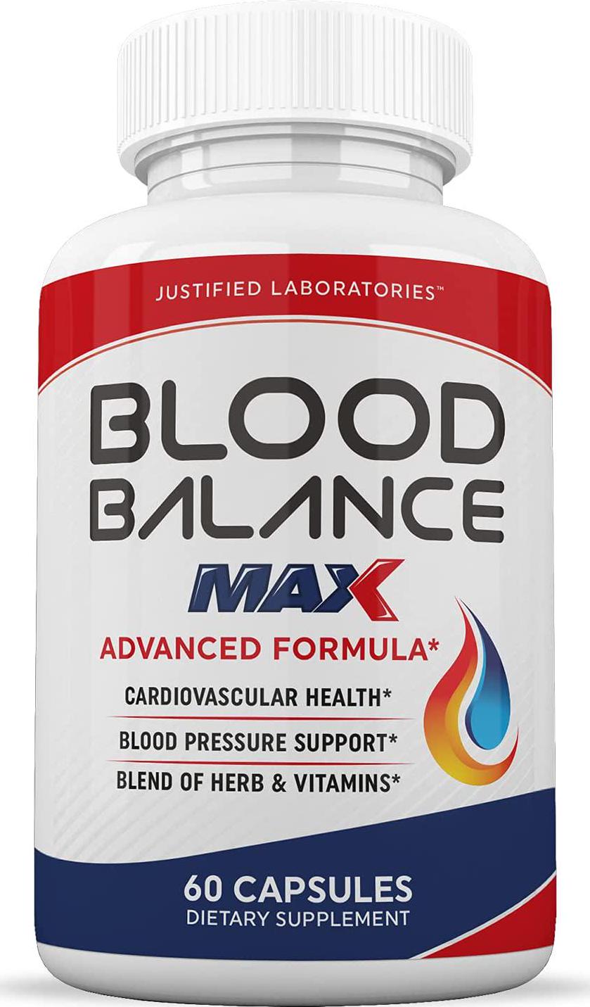 (2 Pack) Blood Balance Advanced Max Formula All Natural Blood Pressure Sugar Support Supplement Pills 120 Capsules - Nutricity.com.au