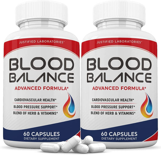 (2 Pack) Blood Balance Advanced Formula All Natural Blood Sugar Support Supplement Pills 120 Capsules - Nutricity.com.au