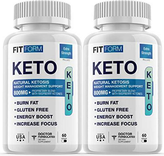 (2 Pack) Fit Form Keto Pills Advanced Ketogenic Formula (120 Capsules)