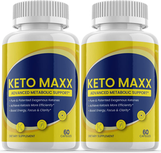 (2 Pack) Keto Maxx Pills, Advanced Ketogenic Formula (120 Capsules)