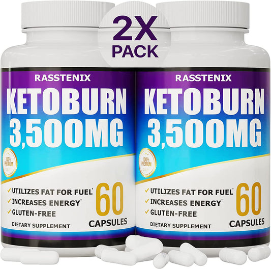 (2 Pack) Keto Pills - Lean Keto Diet Pills - Weight Fat Management Loss - Ultra Fast Prime Keto Supplement for Women and Men - Optimal Max Keto - 120 Capsules