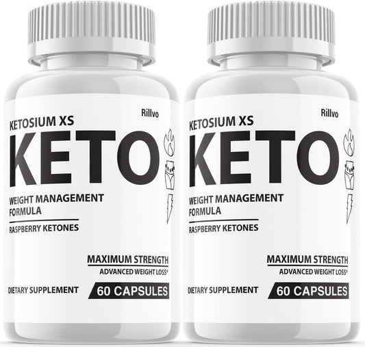 (2 Pack) Ketosium XS Weight Management Formula 800mg (120 Capsules)