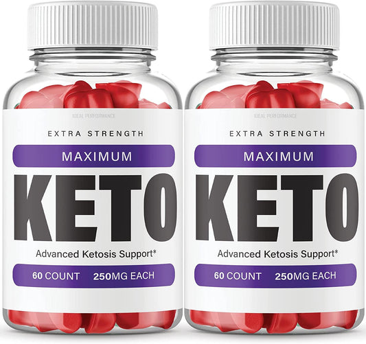 (2 Pack) Maximum Keto Gummies Max Strength Formula (120 Gummies) - Nutricity.com.au