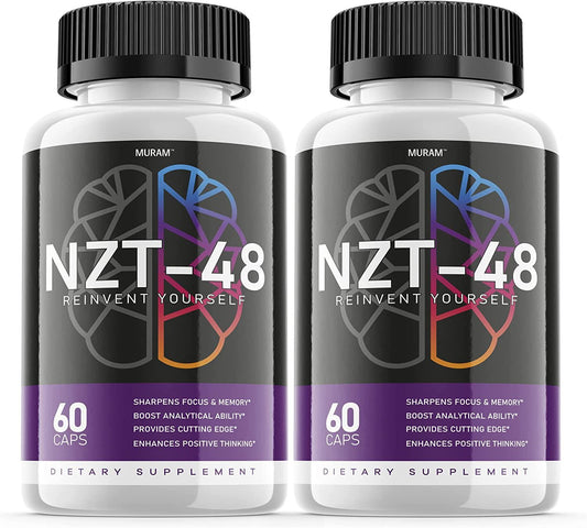 (2 Pack) NZT-48 Limitless Pill, Focus Original Formula, 2 Month Supply - Nutricity.com.au