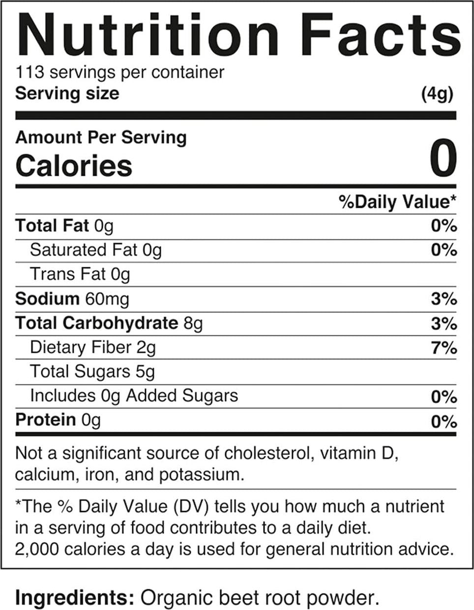 2 Pack - Nova Nutritions Certified Organic Beet Root Powder 16 OZ (454 gm) - Nitric Oxide Booster - Boost Stamina and Increases Energy (Total 32 OZ)