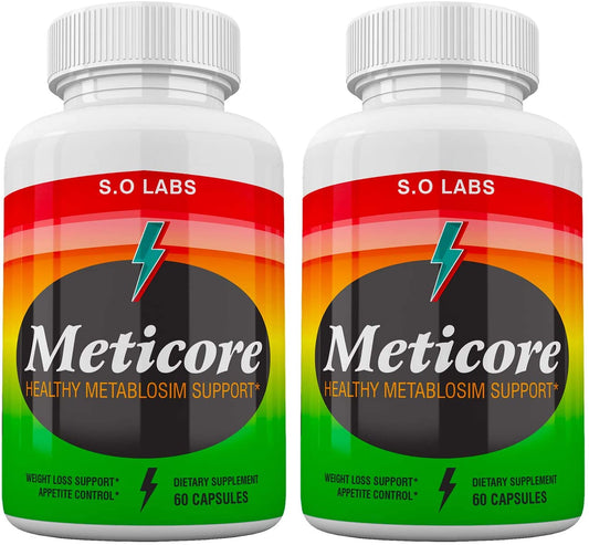 (2 Pack) Official Meticore Weight Management Metabolism Supplement Pills Reviews Prime Manticore Pill Booster (120 Capsules) - Nutricity.com.au
