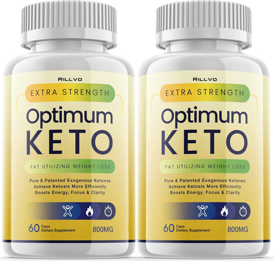 (2 Pack) Optimum Keto Pills Advanced Ketogenic Formula (120 Capsules) - Nutricity.com.au
