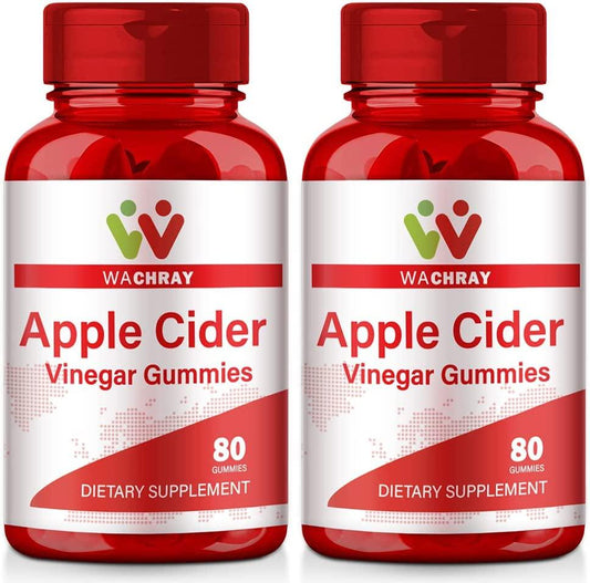 2-Pack Organic Apple Cider Vinegar Gummies ACV Gummy with Mother for Adults and Kids Supports Digestion, Detox and Cleanse Energy Boost and Gut Health Rich in Vitamin B9, B12