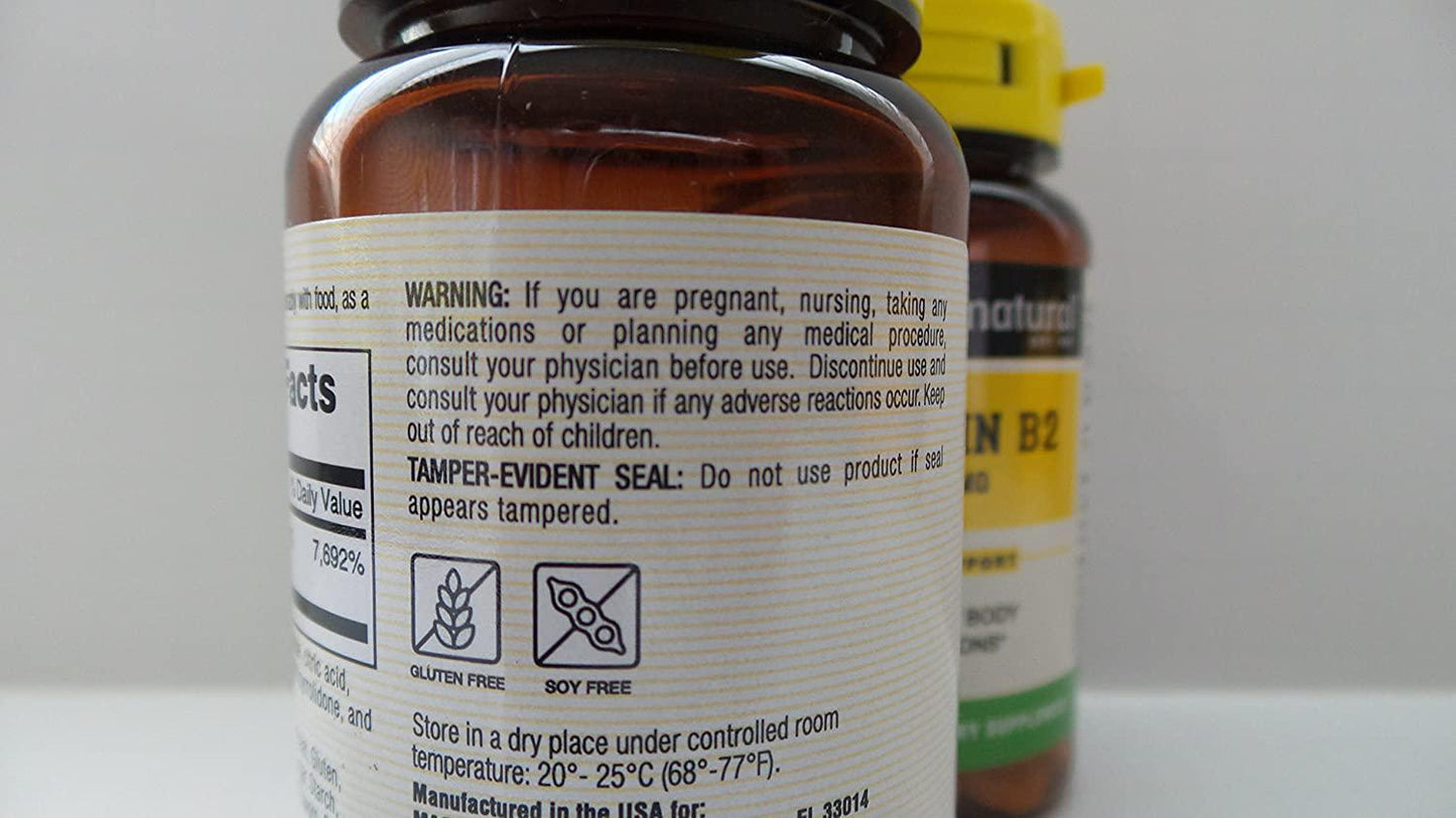 2 Pack Special of MASON NATURAL B-2 100 MG TABLETS 100 per bottle