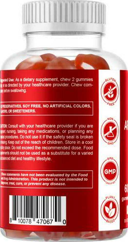 2 Pack - Vitamatic Apple Cider Vinegar Gummies - 1000mg per Serving - 60 Vegan Gummies - ACV Gummies for Detox, Weight Loss Support, Energy Boost, Digestion and Gut Health (Total 120 Count)