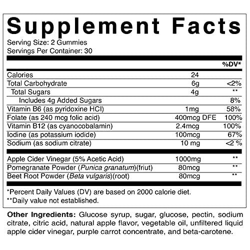 2 Pack - Vitamatic Apple Cider Vinegar Gummies - 1000mg per Serving - 60 Vegan Gummies - ACV Gummies for Detox, Weight Loss Support, Energy Boost, Digestion and Gut Health (Total 120 Count)