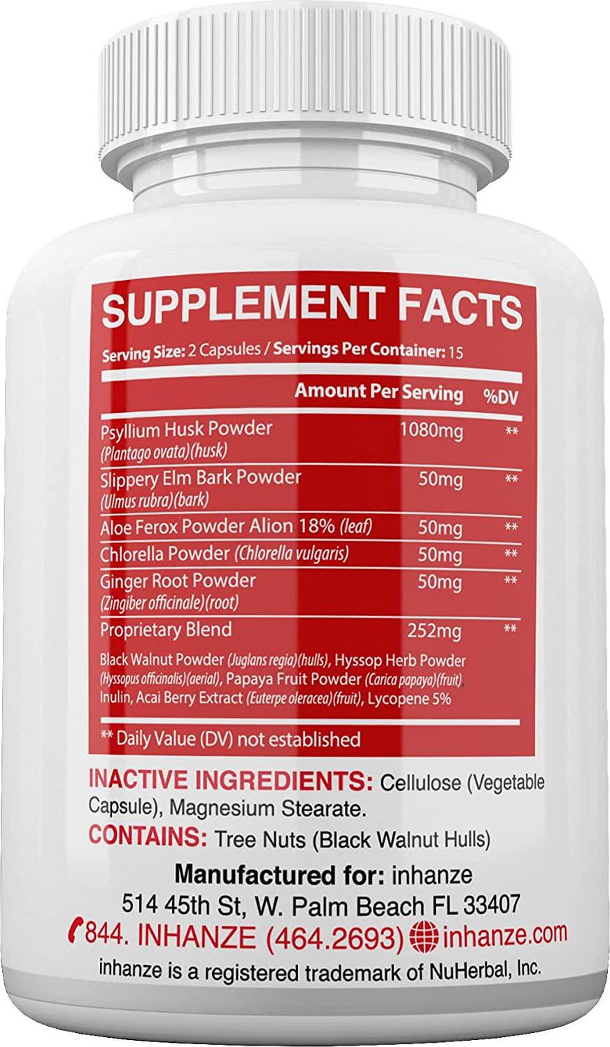 2 Pack inhanze Sea Moss and Detox + Cleanse, Organic Irish Moss, Burdock, Bladderwrack, Cleanser Detoxifier, Essential Minerals.