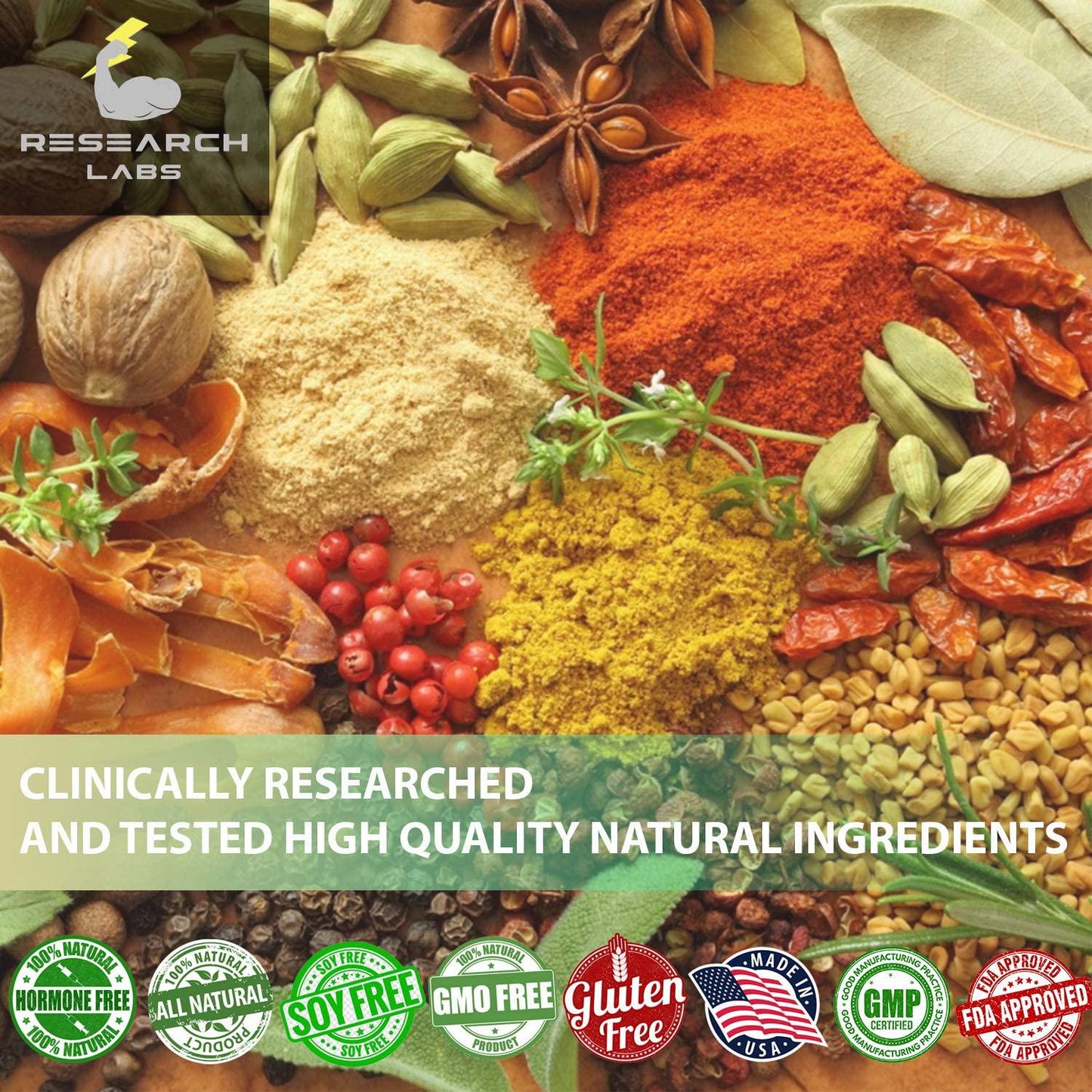 2 for 1 Promo Research Labs Collagen Peptides Capsules Grass Fed Anti-Aging Support for Skin, Joints, Tendons, Bones, Hair and Nails. Paleo Friendly